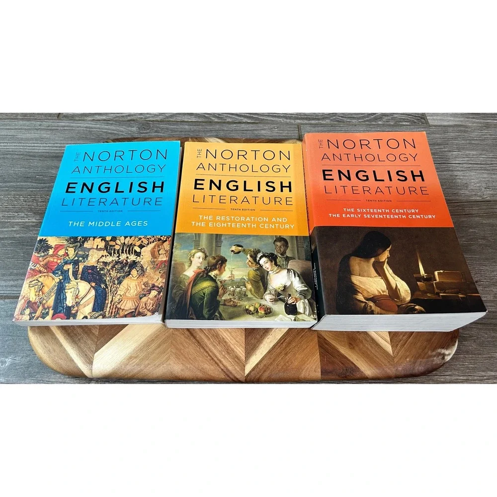 Norton Anthology of English Literature 10th Edition 3 Volume Lot Middle Ages